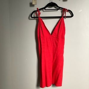 ZAFUL Tie Strap Mini Dress - S